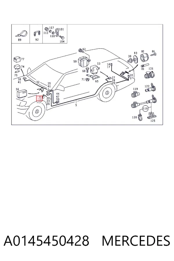  A0145450428 Mercedes