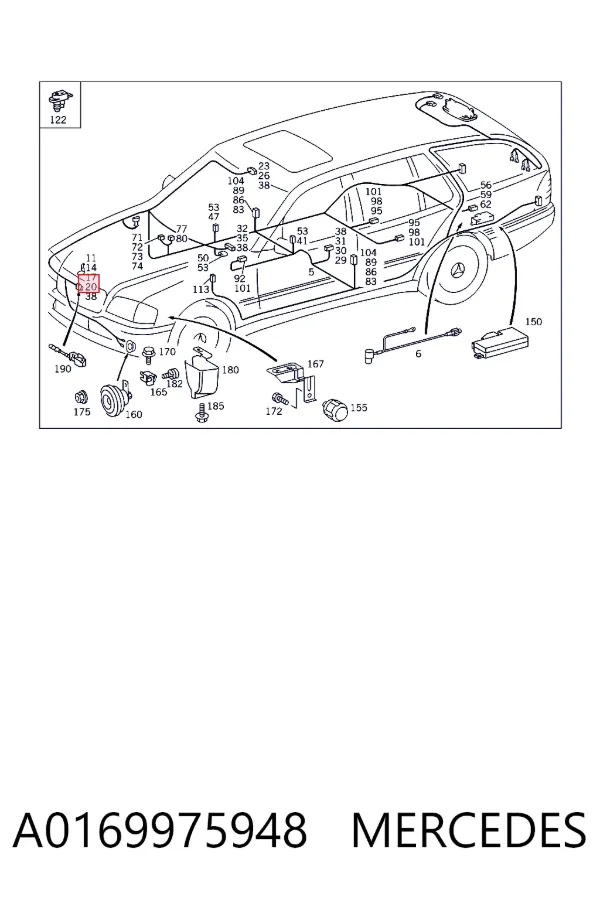 A0169975948 Mercedes