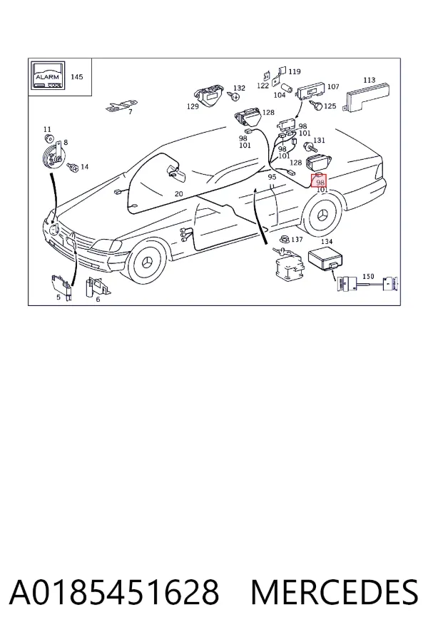  A0185451628 Mercedes