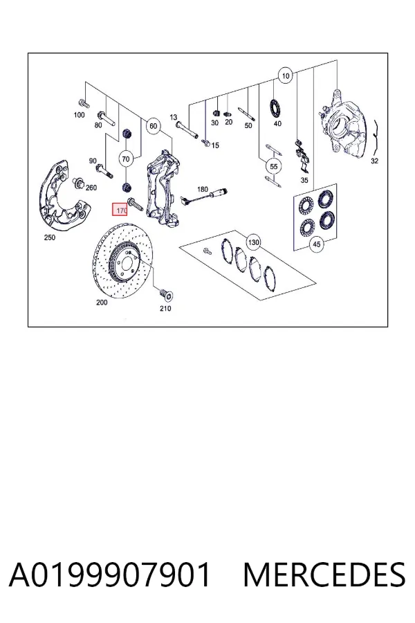  A0199907901 Mercedes