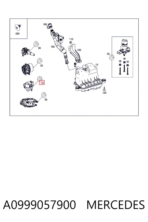  A0999057900 Mercedes