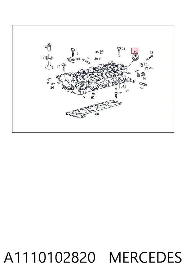 Kit superior de vedantes de motor A1110102820 Mercedes