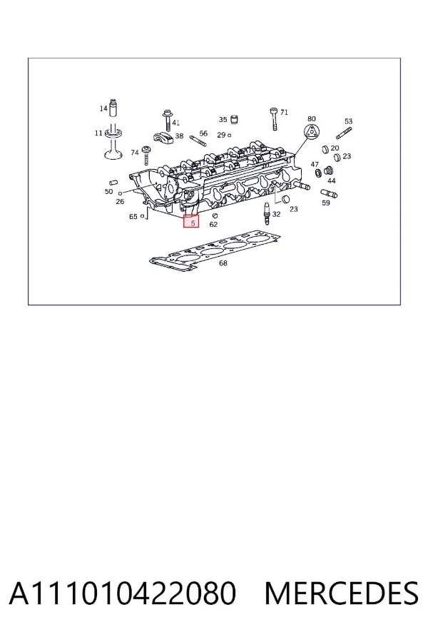 Cabeça de motor (CBC) A111010422080 Mercedes