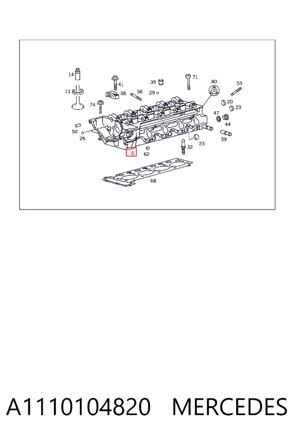 Cabeça de motor (CBC) A1110104820 Mercedes