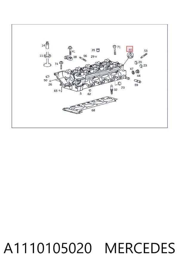 Kit superior de vedantes de motor A1110105020 Mercedes