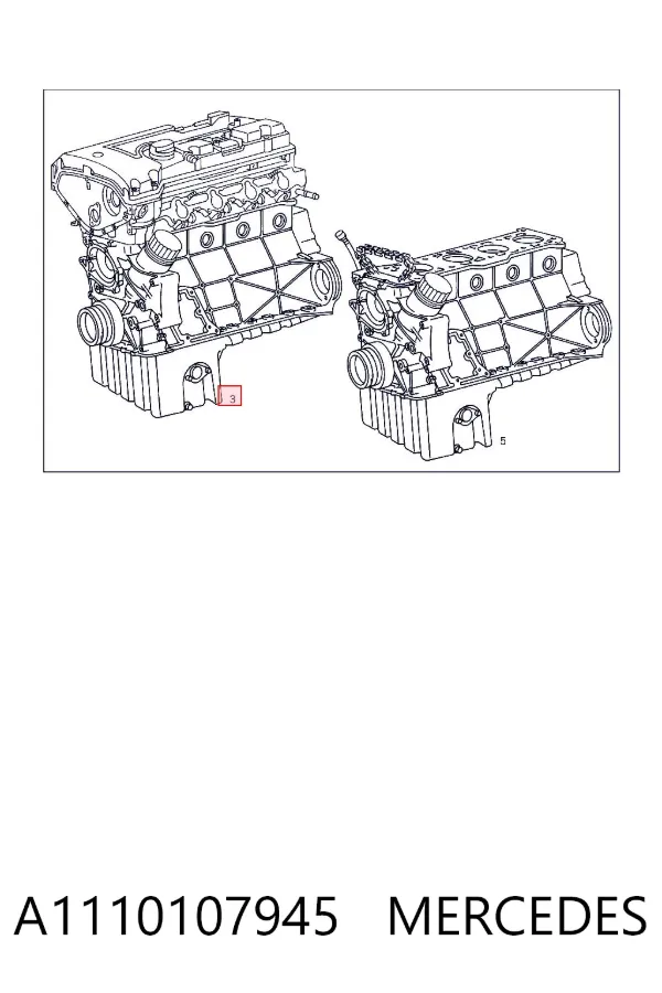 Motor montado A1110107945 Mercedes