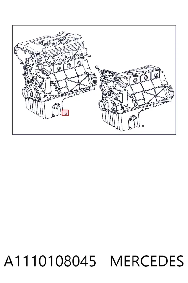 Motor montado A1110108045 Mercedes
