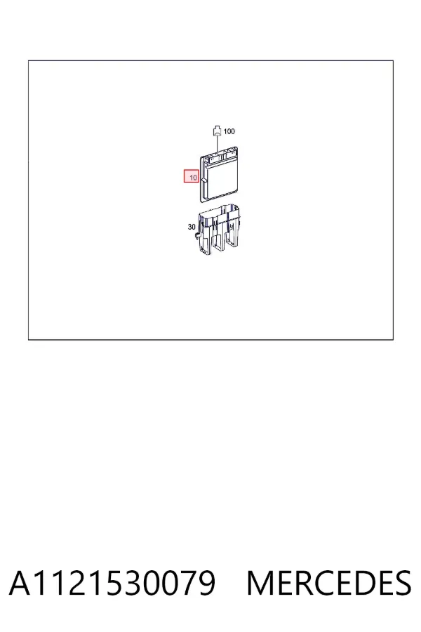 Módulo de direção (Centralina eletrônica) de motor A1121530079 Mercedes
