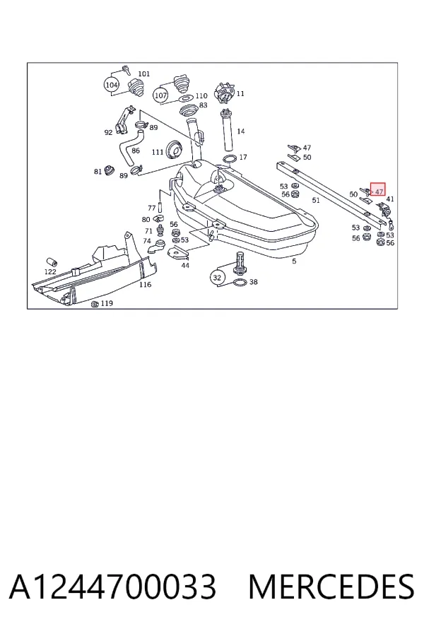  A1244700033 Mercedes