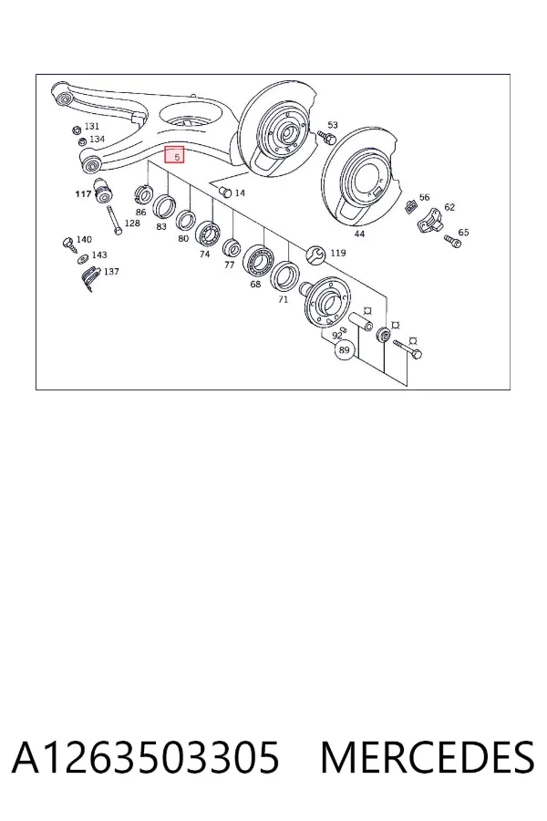  A1263503305 Mercedes