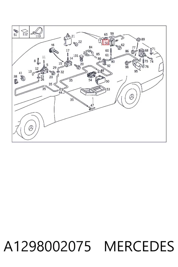  A1298002075 Mercedes