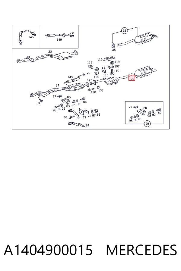  A1404900015 Mercedes