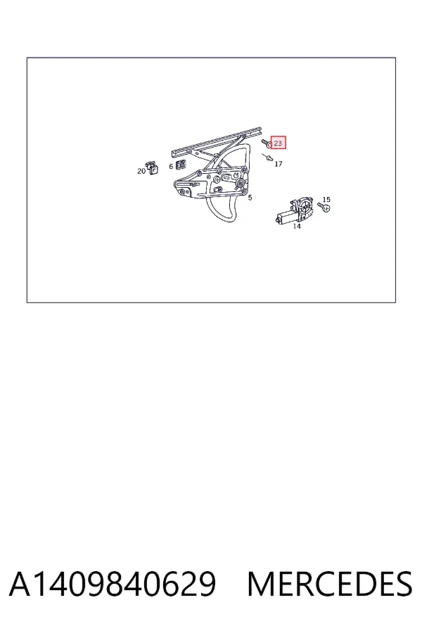 Parafuso de panela de motor A1409840629 Mercedes