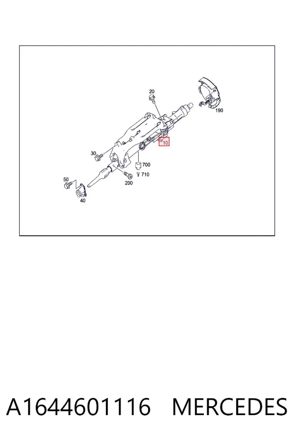 Coluna da direção Mercedes GL X164