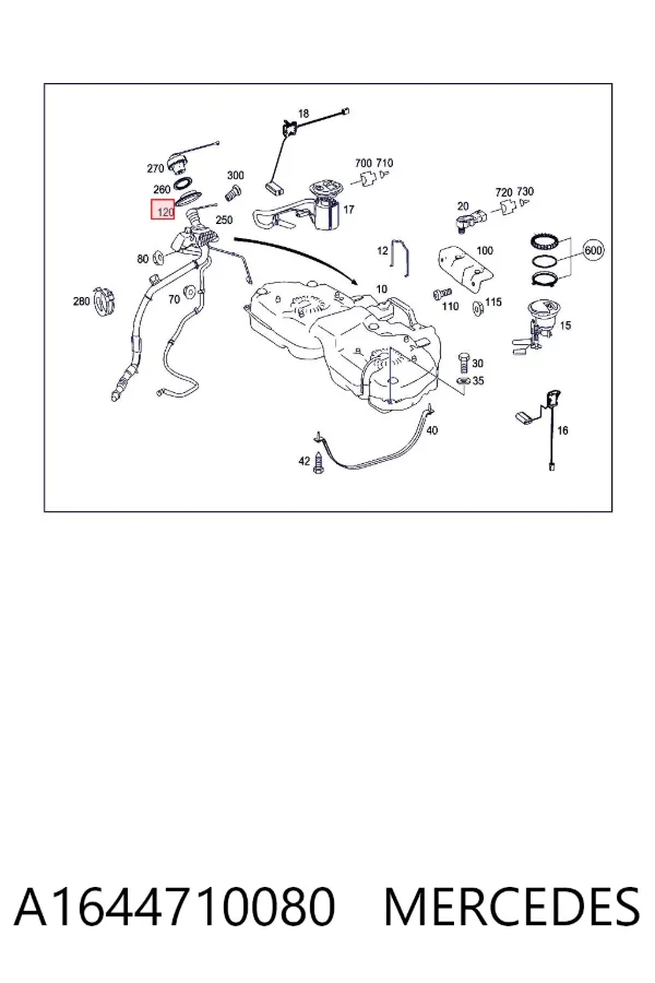  A1644710080 Mercedes