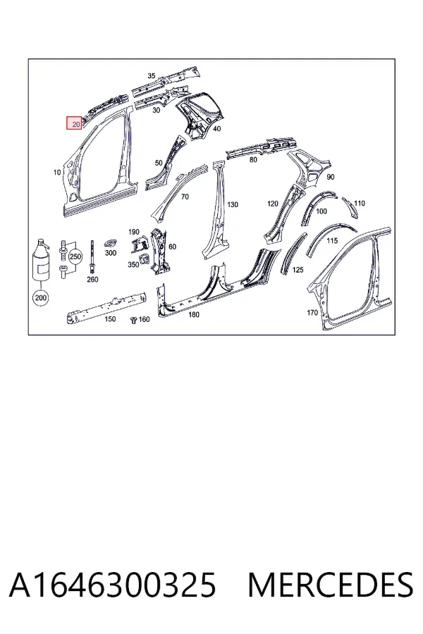  A1646300325 Mercedes