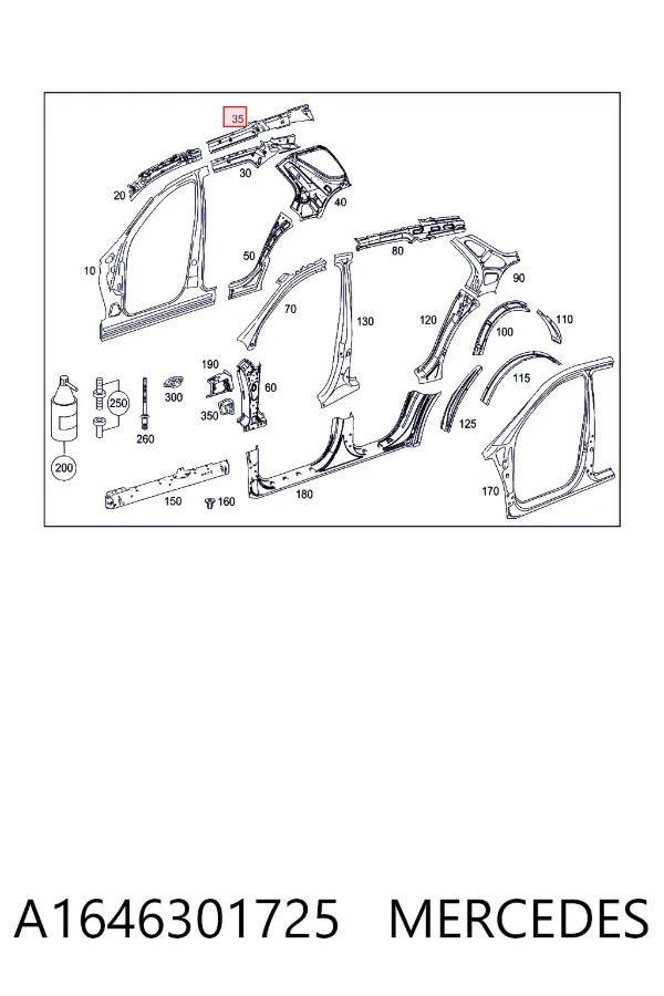  A1646301725 Mercedes