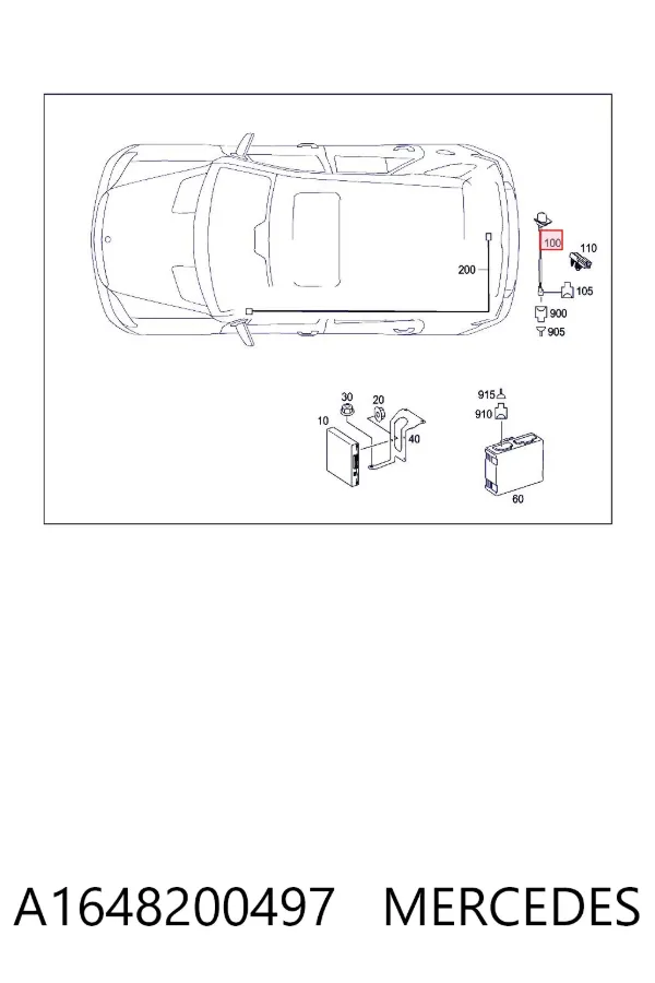Câmara do sistema para asseguramento de visibilidade A1648200497 Mercedes