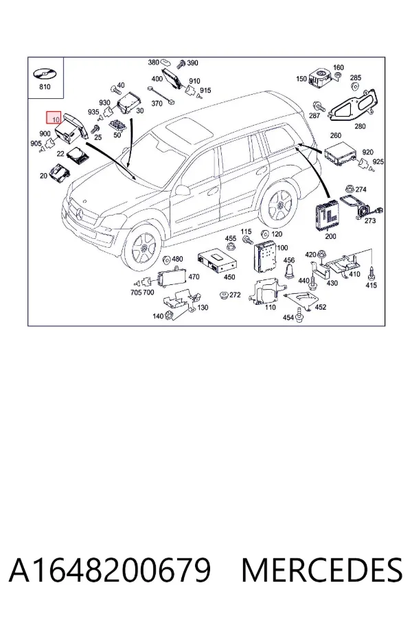 Mostrador multifuncional Mercedes ML/GLE W164