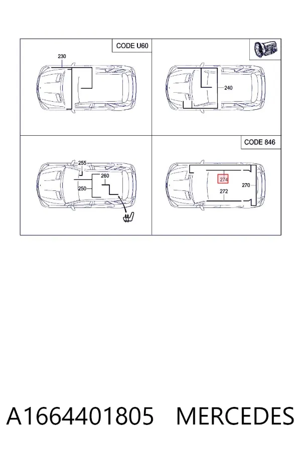  A1664401805 Mercedes