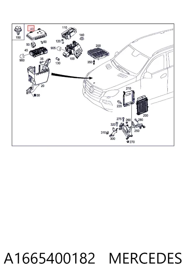  A1665400182 Mercedes