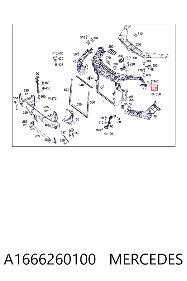  A1666260100 Mercedes
