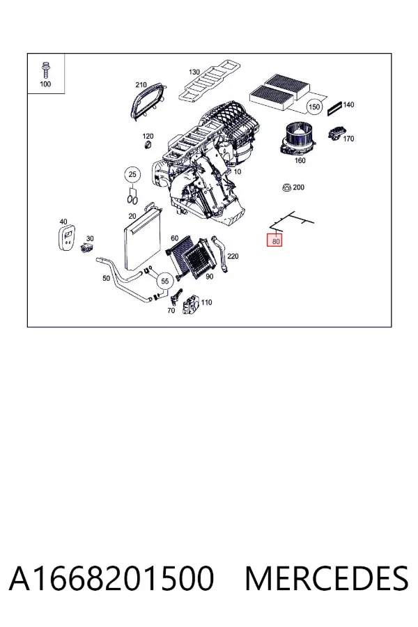  A1668201500 Mercedes