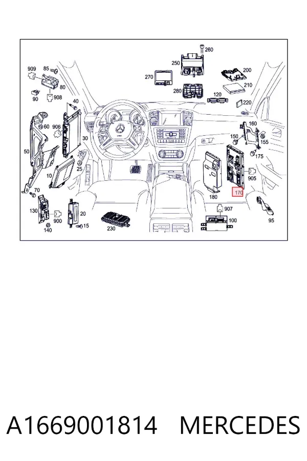  A1669001814 Mercedes