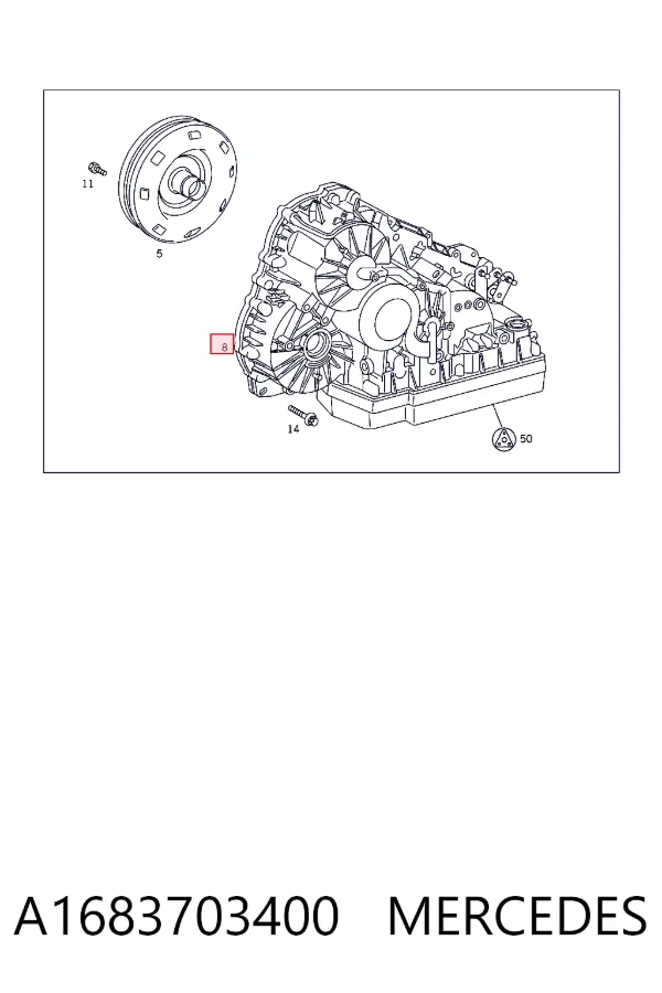 Caixa Automática de Mudança montada A1683703400 Mercedes