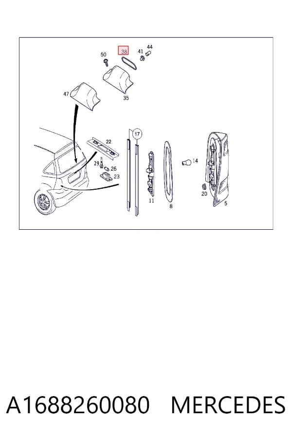  A1688260080 Mercedes