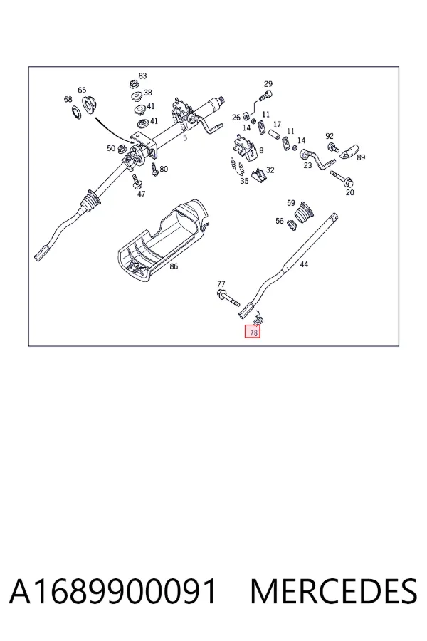  A1689900091 Mercedes