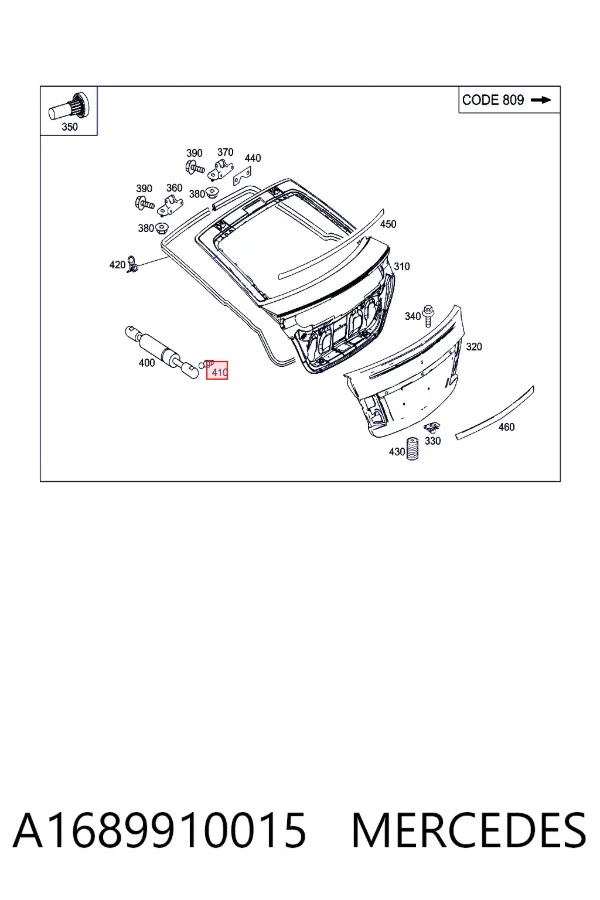  A1689910015 Mercedes