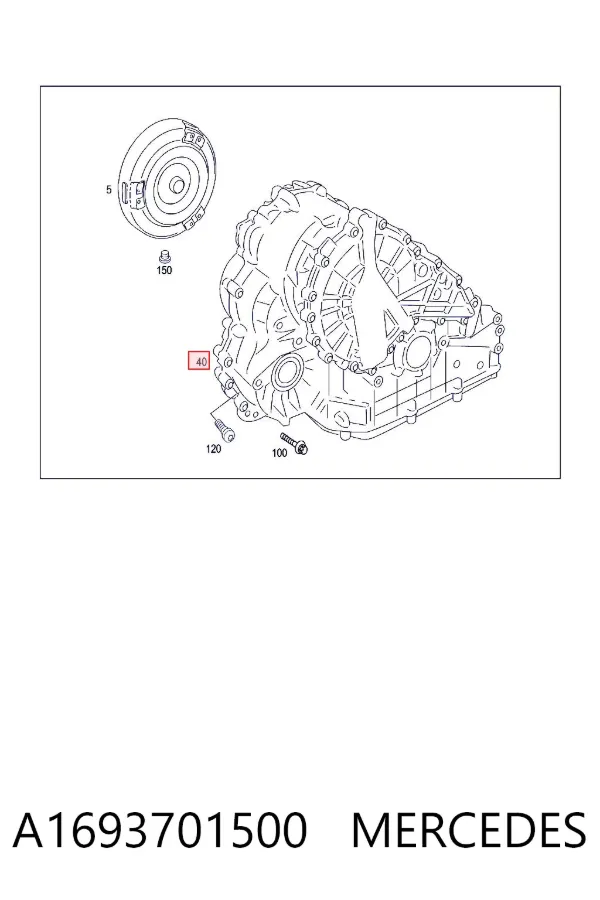 Caixa Automática de Mudança montada A1693701500 Mercedes