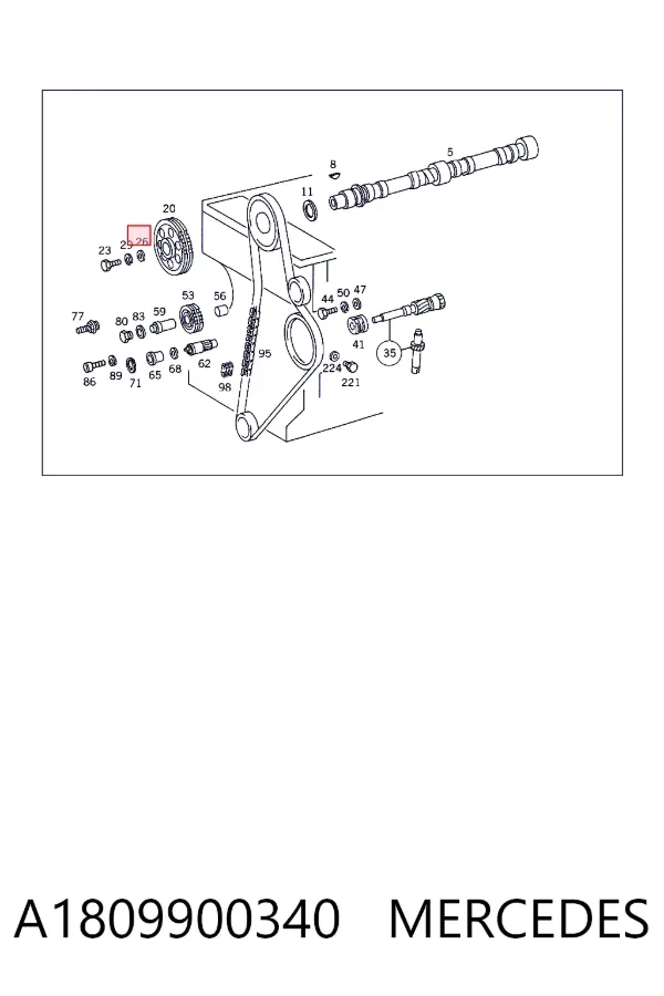  A1809900340 Mercedes