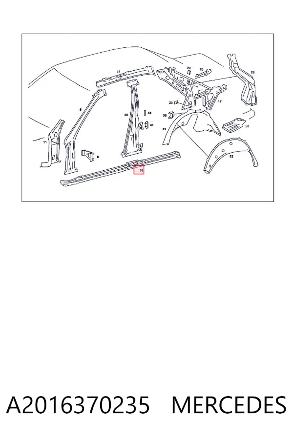 Acesso externo direito A2016370235 Mercedes