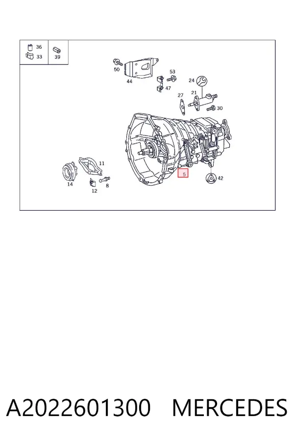 Caixa de Mudança montada (caixa mecânica de velocidades) A2022601300 Mercedes