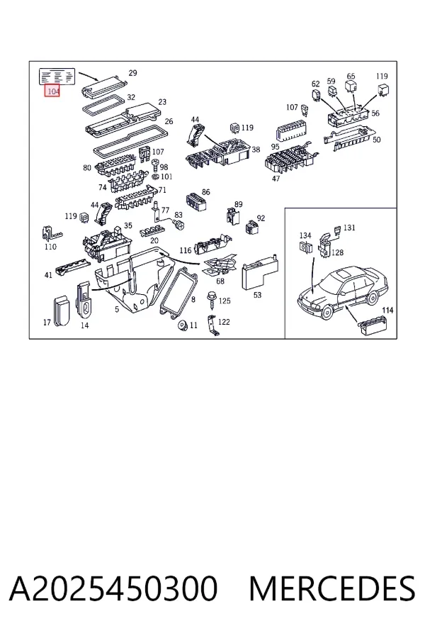  A2025450300 Mercedes