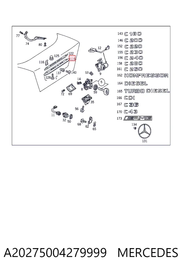  A20275004279999 Mercedes