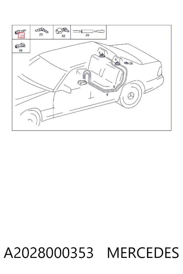  A2028000353 Mercedes
