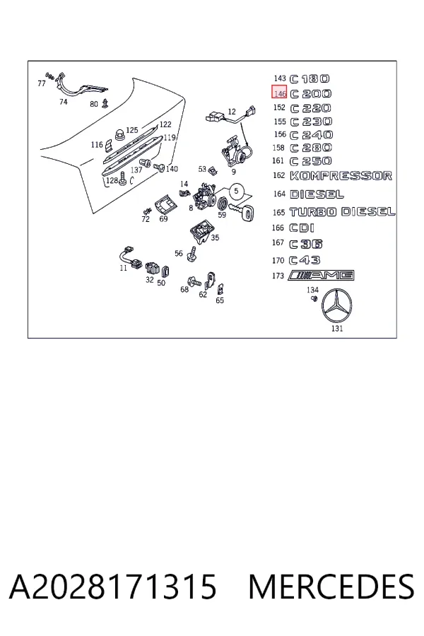  A2028171315 Mercedes