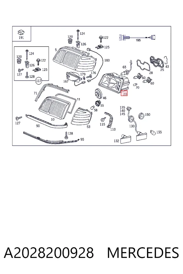  A2028200928 Mercedes