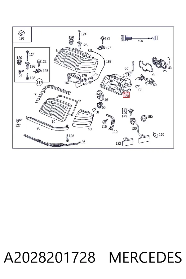  A2028201728 Mercedes
