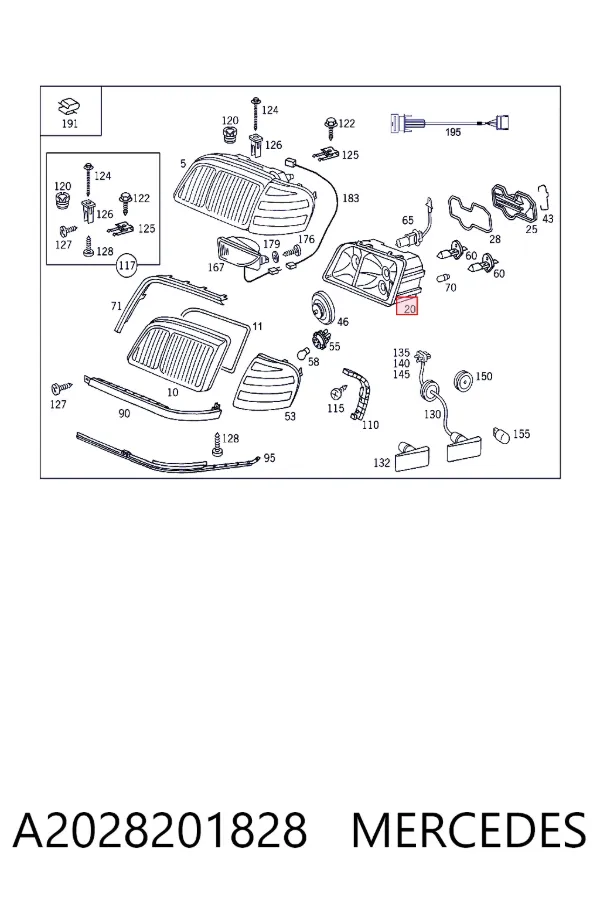  A2028201828 Mercedes