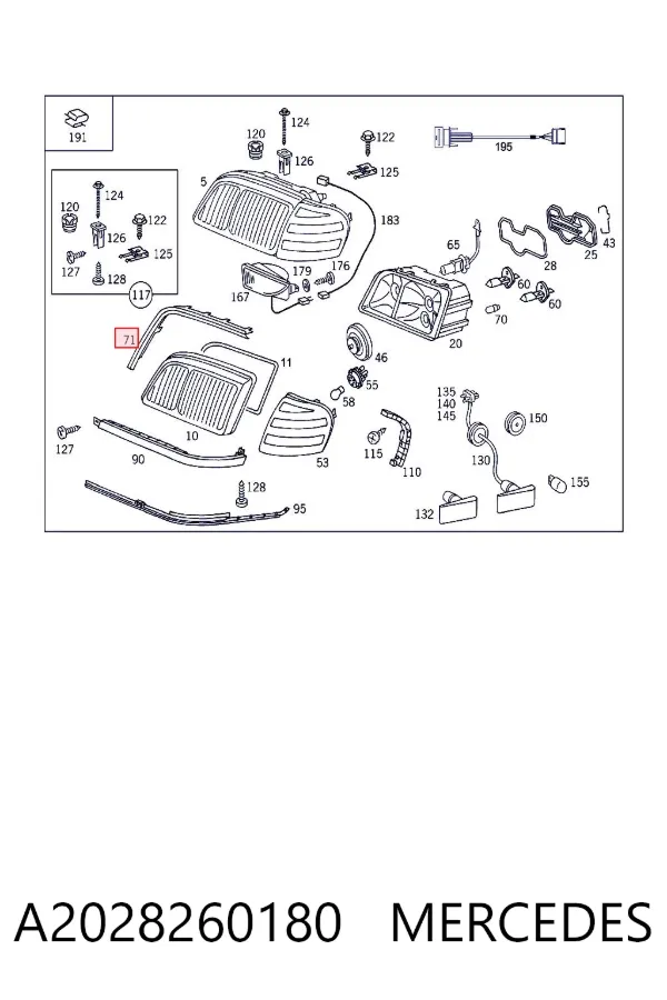  A2028260180 Mercedes
