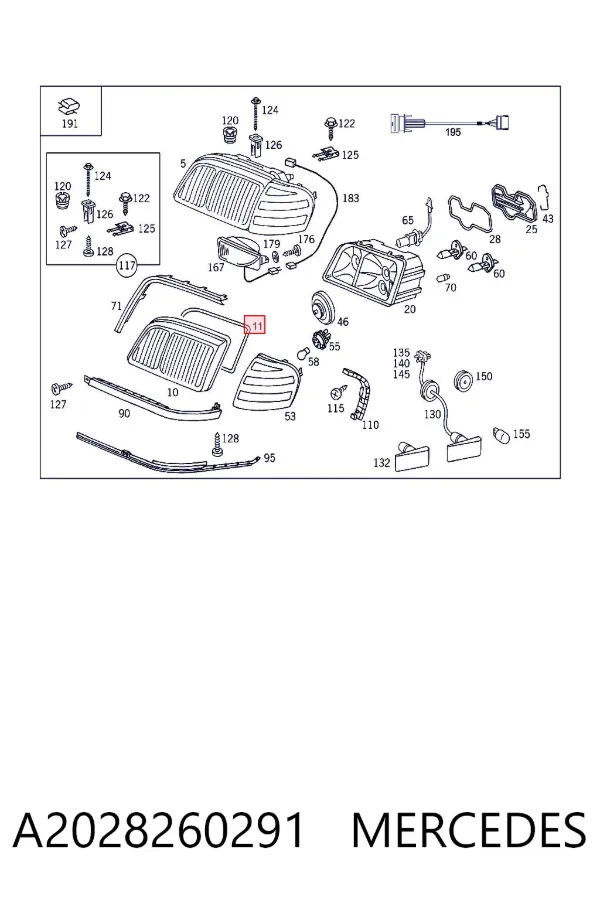  A2028260291 Mercedes