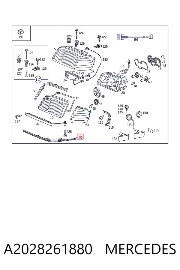  A2028261880 Mercedes