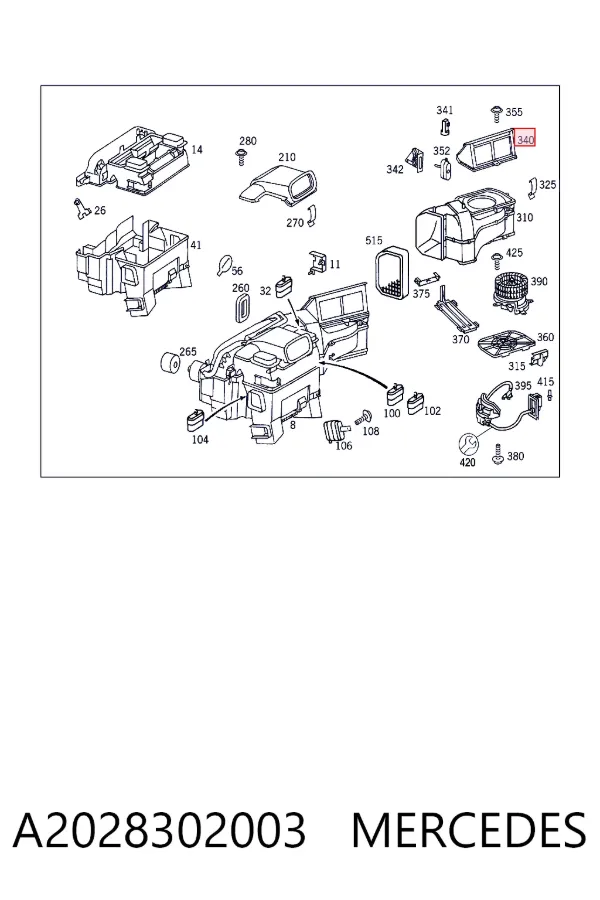  A2028302003 Mercedes