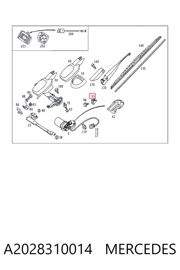  A2028310014 Mercedes
