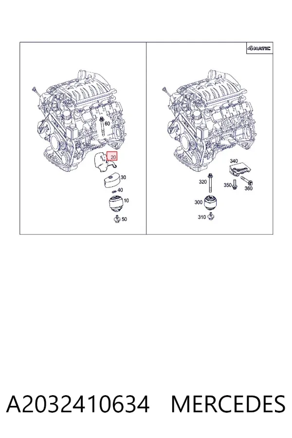  A2032410634 Mercedes