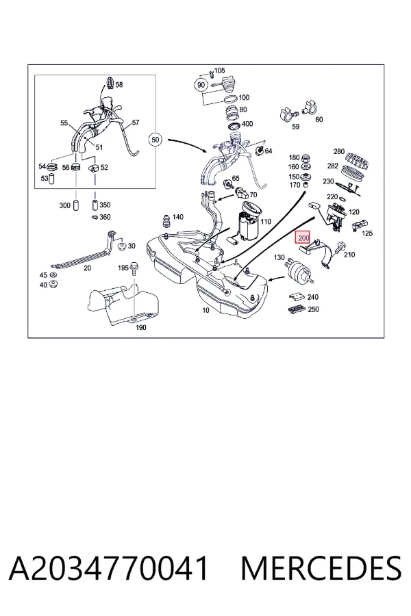  A2034770041 Mercedes